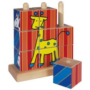 Holzpuzzle von Eichhorn, 9 Bilderwürfel
